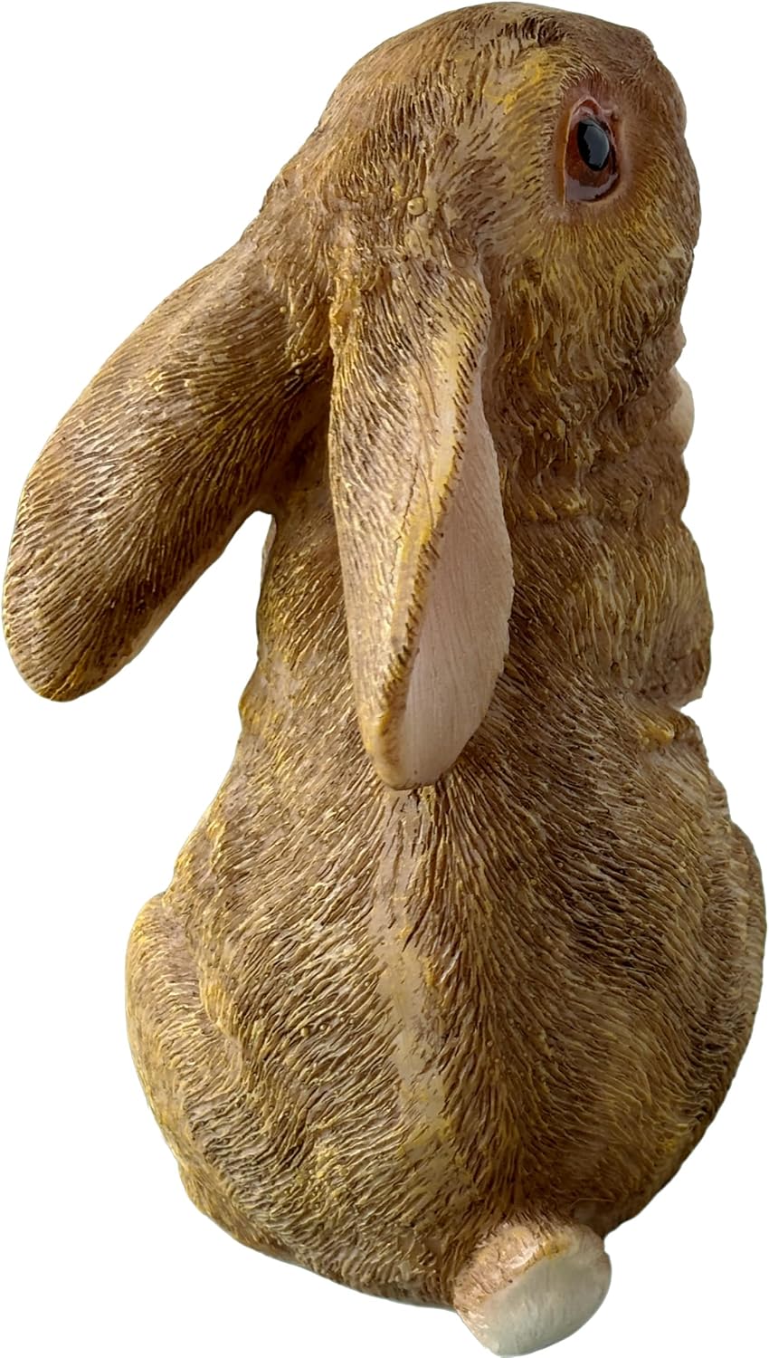 Set of 3 Resin Bunnies Home Decor Rabbit Statues | Yard Decorations, Outdoor, Garden, Shelf, Plant Pot Ornaments
