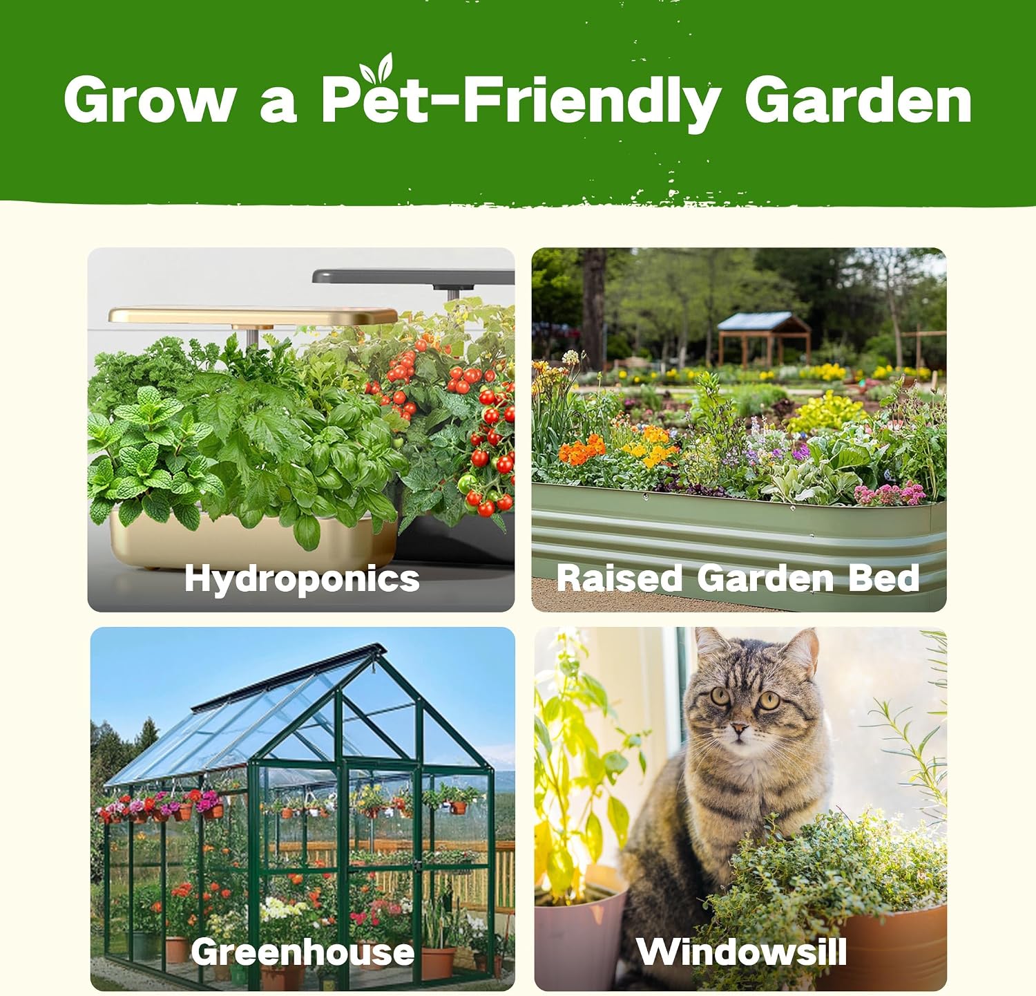 Lush&Dew Pet-Friendly Heirloom Seed Bank, Gardening Gifts for Women Men | 16 Varieties 15,000+ Non-GMO Seeds for