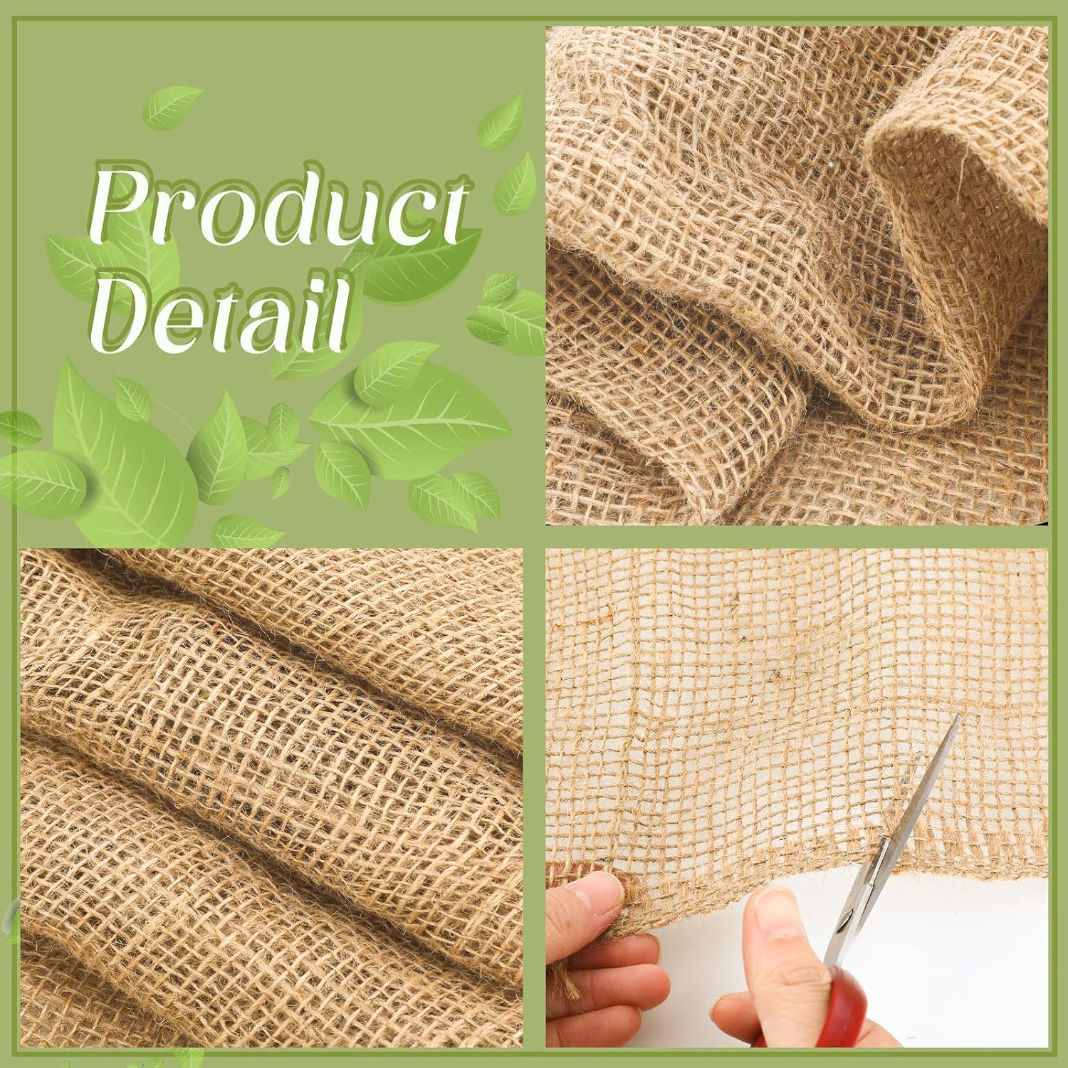60 Inch x 100 ft Burlap Fabrics Roll Natural Burlap Garden Multipurpose Weed Barrier Garden Landscape Blankets Cloth