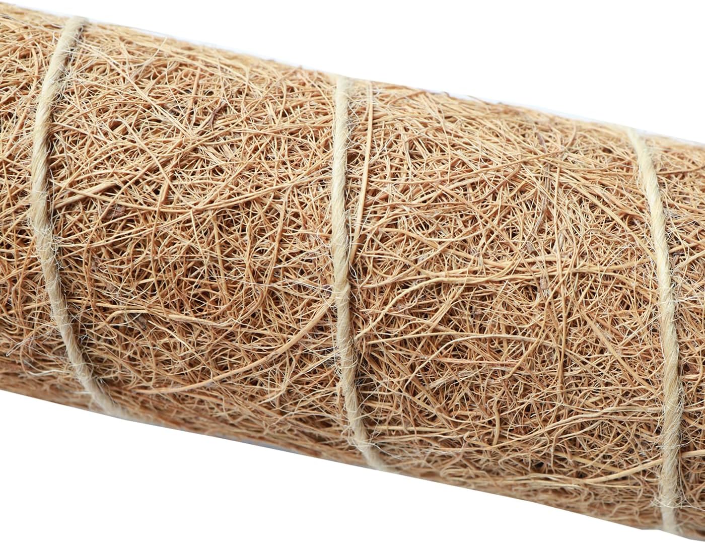 Moss Pole for Plants 4 Pack Natural Coco Coir Climbing Support Stakes with Plant Ties Indoor Monstera Plant Training