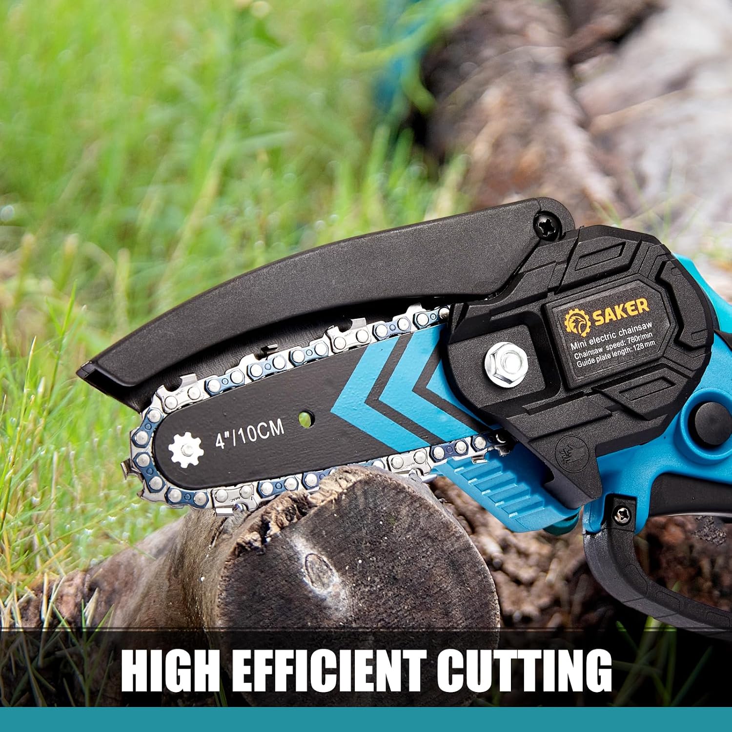 Saker Mini Chainsaw Cordless,Portable Electric Chain Saw | Handheld Chain Saw Pruning Shears Chain Saws for Tree