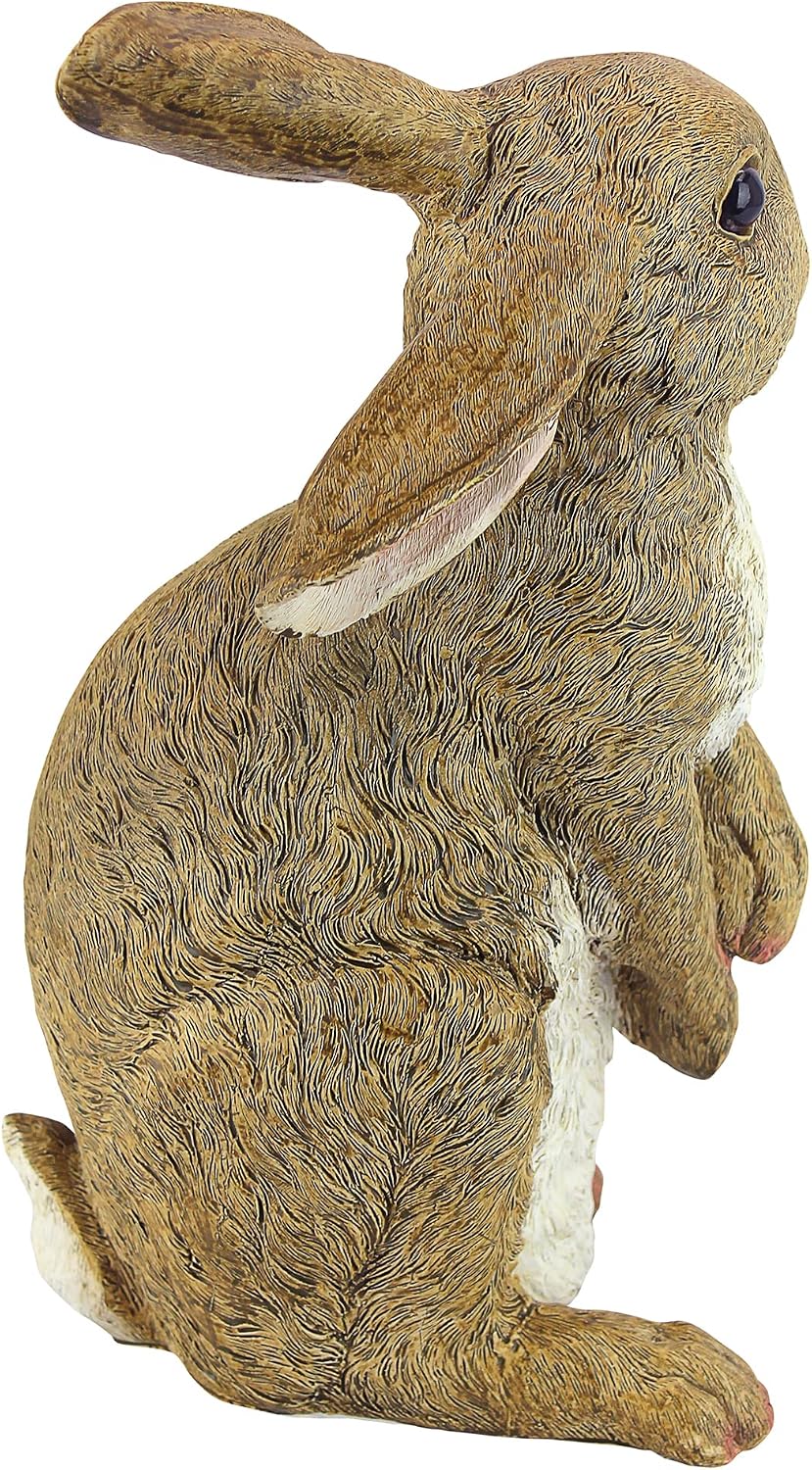 Design Toscano QM200681 Hopper the Bunny Standing Rabbit Indoor/Outdoor Garden Statue, 6 Inches Wide, 11 Inches Tall