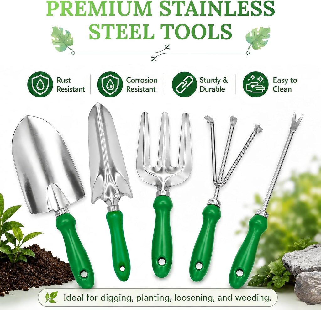 11-Piece Gardening Tool Set – Garden Kit with Tote Bag, Apron & Accessories, Perfect Gardening Gifts for Women, Moms