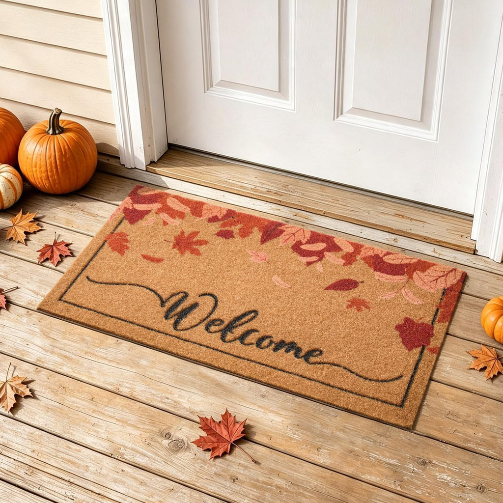 Hexagram Halloween Door Mat Pumpkin Ghost Boo Doormat Front Home Decor