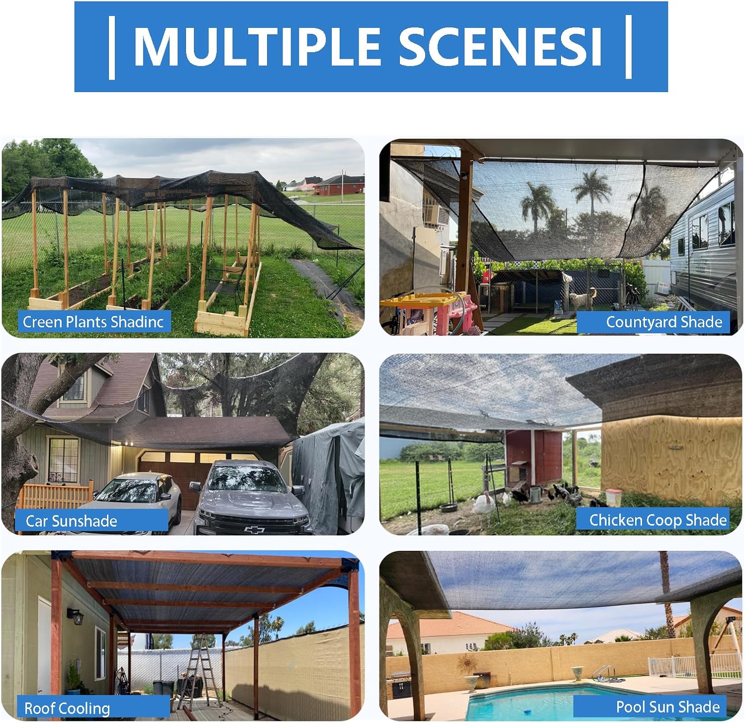 90% Shade Cloth for Garden- Breathable Mesh Tarp for Vegetables & Plants, Outdoor Patio Sun Shade with Grommets