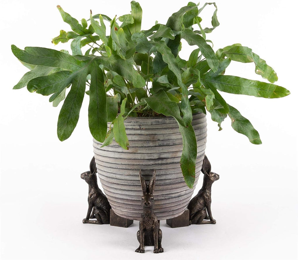 Large Sitting Hare Plant Pot Feet - Set of 3