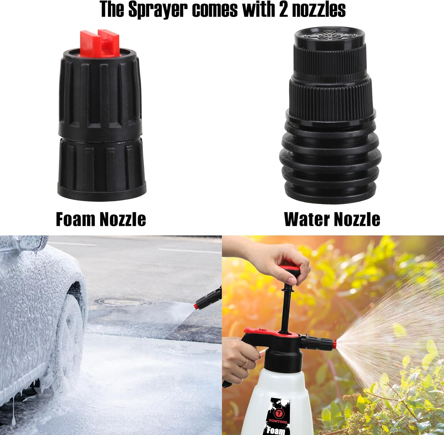 Foam Sprayer, Foaming Pump Blaster Hand Pressure Snow Foam Cannon Blaster | Hand Pressurized Soap Sprayer Pump, Manual