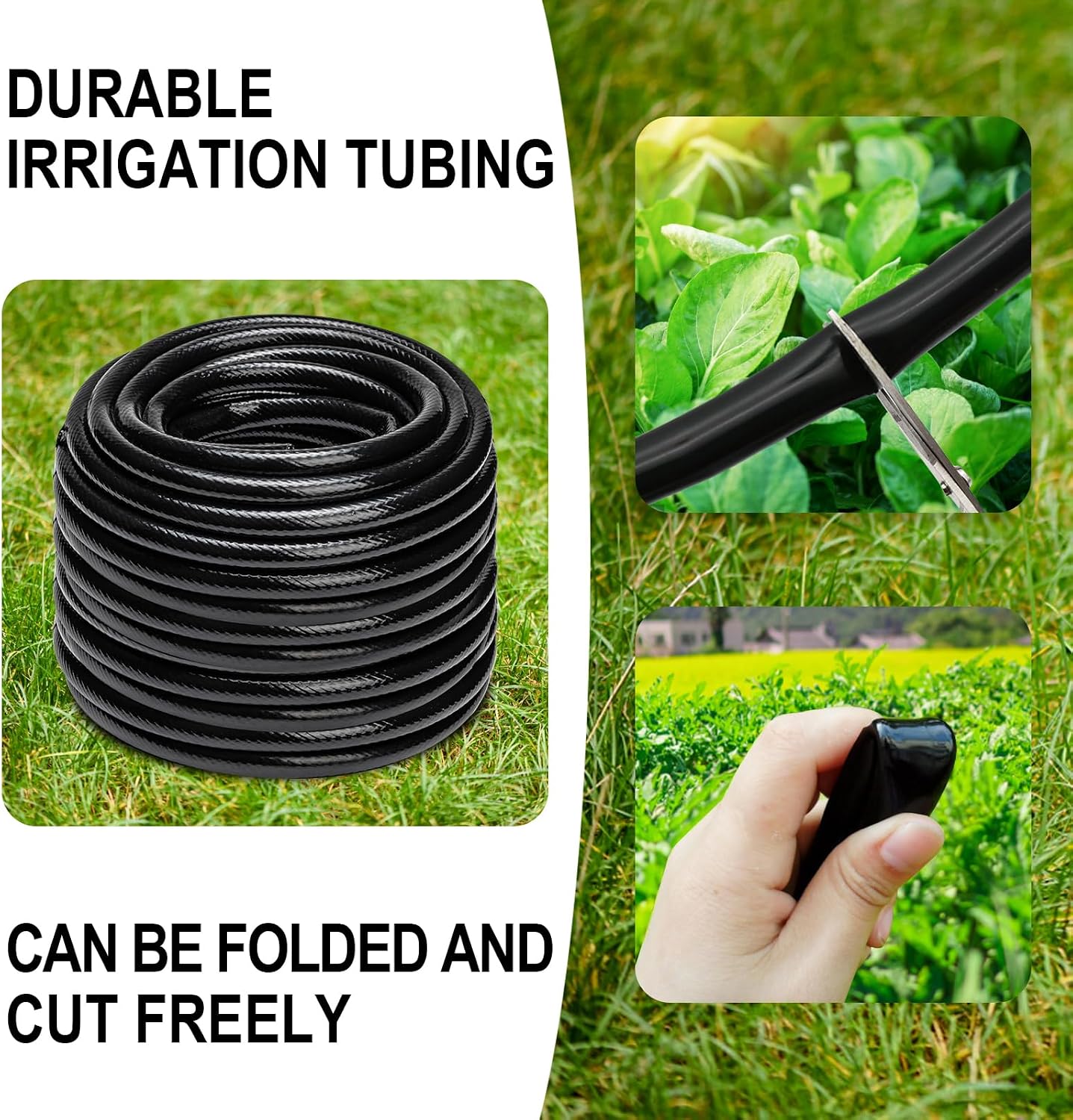 1/2 Inch Drip Irrigation Tubing-98.4Ft/30M Main Tubing Hose for Garden Irrigation System Kit, Plant Watering Irrigation