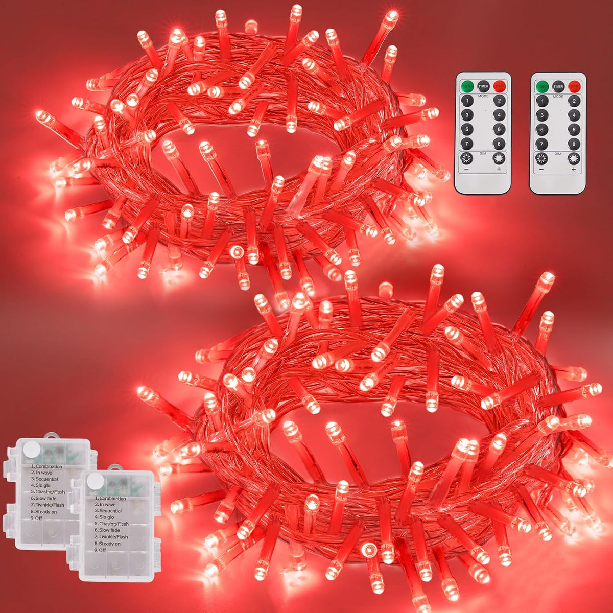 Riakrum 6 Pack Halloween Pumpkin LED Lights, Orang, Purple Light