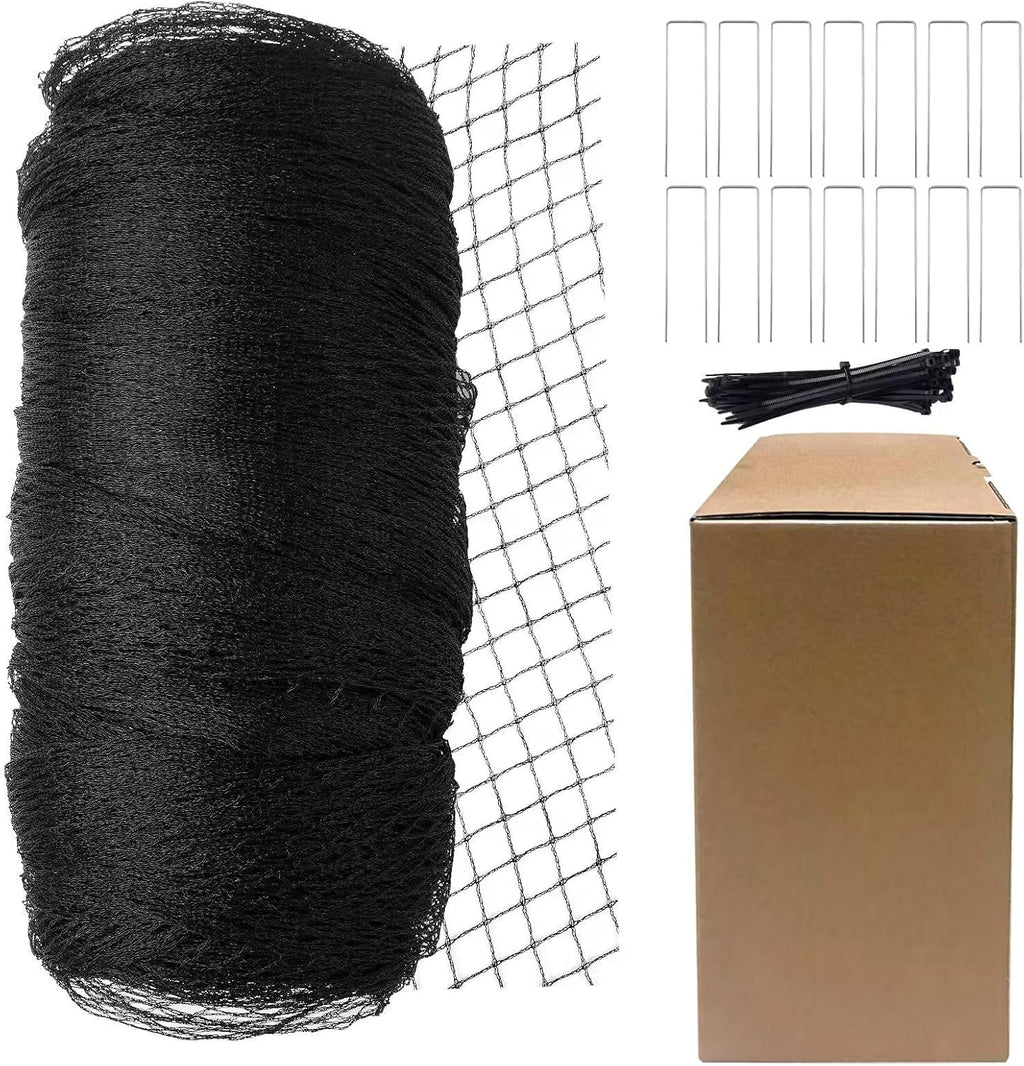Garden Netting,7.5ft x 65ft Black Bird Netting Heavy Duty,Rabbit,Squirrels,Anti Birds,Larger