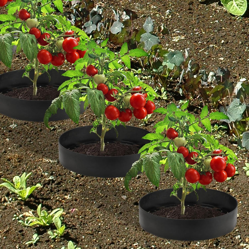 30 Ft Planting Grow Rings with 30 PCS Spikes Plant Rings for Outdoor Plants Planting Ring for Separate Rock and