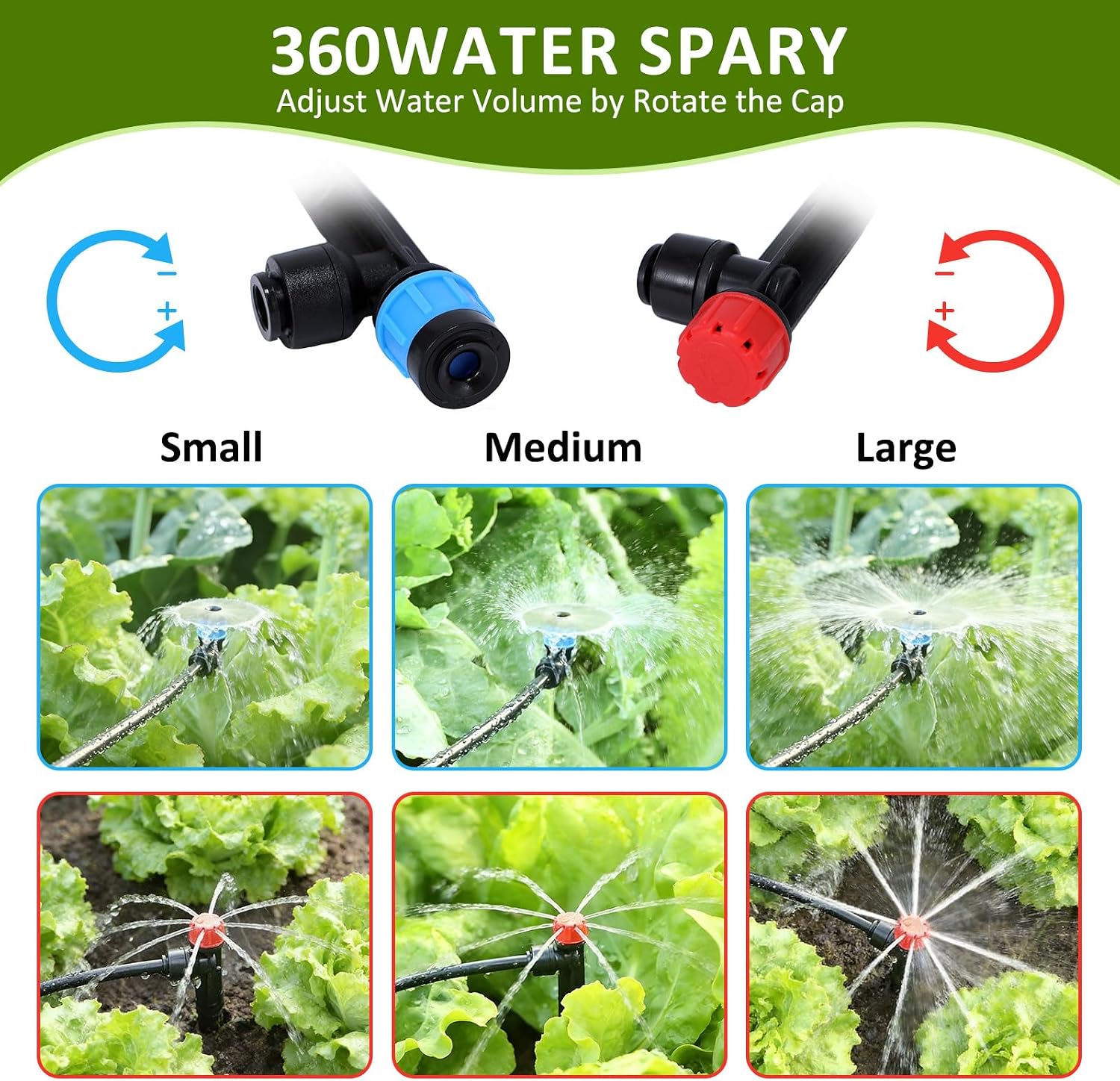 300FT Drip Irrigation System Kit, Automatic Garden Watering Misting System with 70FT1/2 inch Hose 230FT 1/4 inch