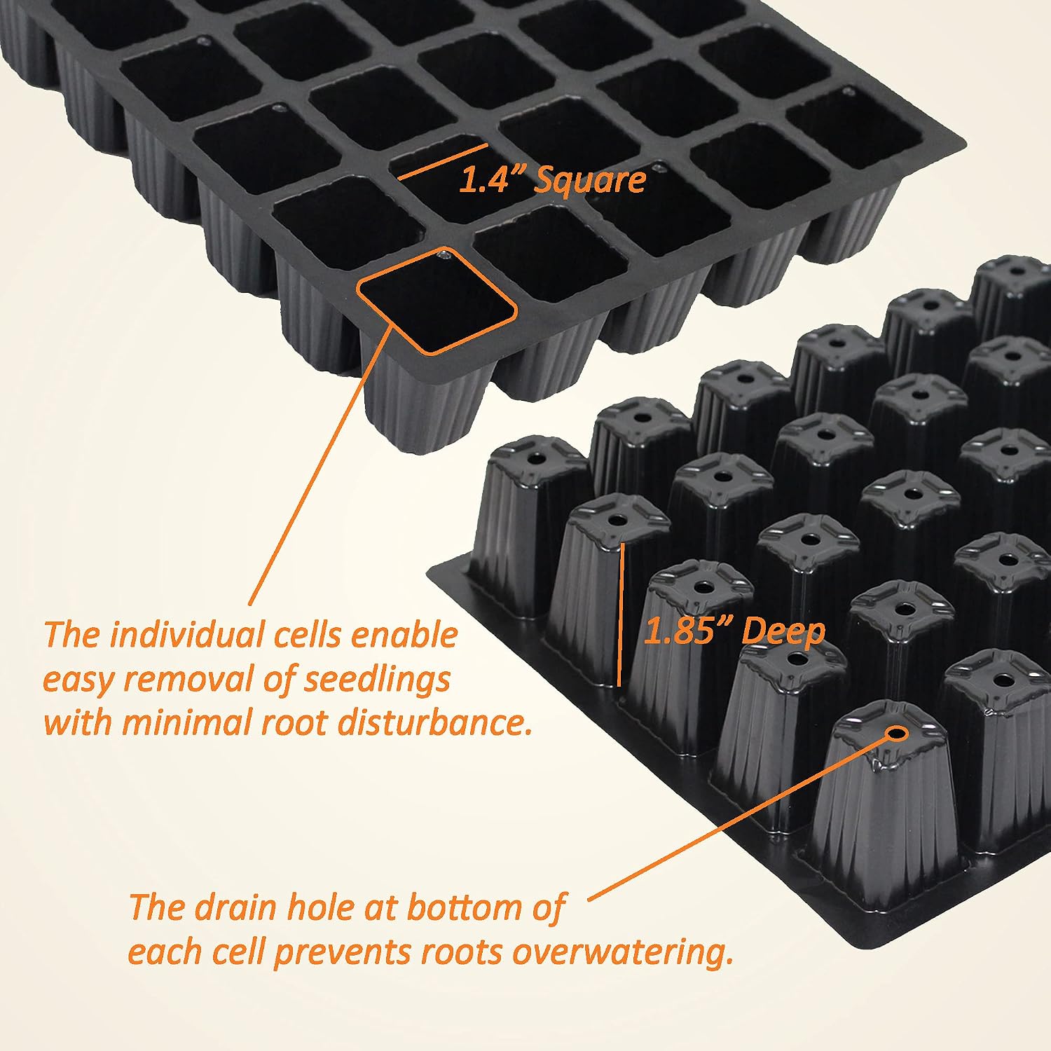 Gardzen 10-Pack 10 Gallon Grow Bags, Aeration Fabric Pots with 5-Set Garden Propagator Set, Seed Starter Tray 15" x 9"