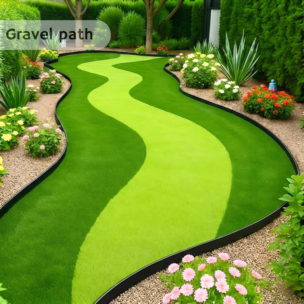 Bluepro Landscape Edging, 2 Inch 100 ft Garden Border Edging Upgraded with 150 Steel Stakes (Strong) & Reinforced