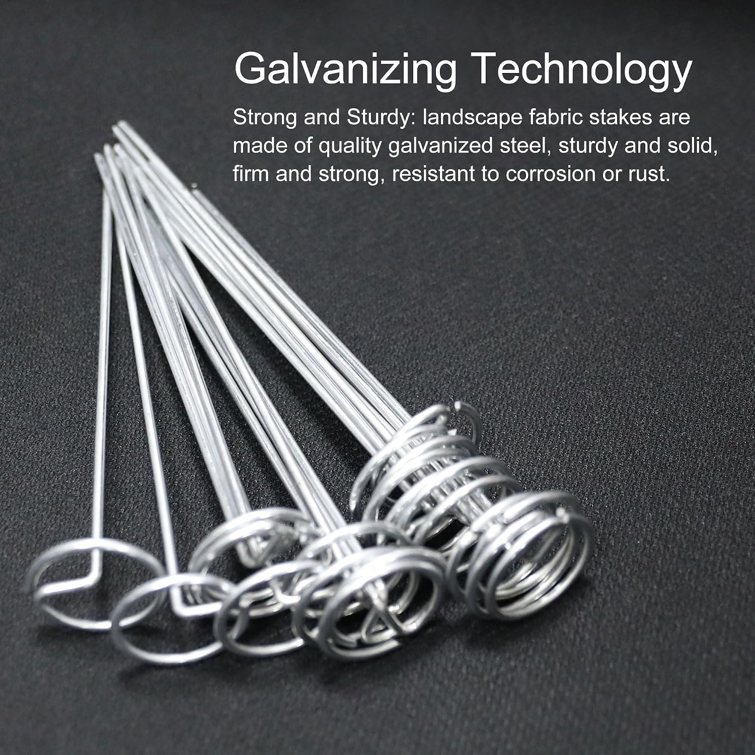 120 Pcs Garden Landscape Staples - 12 Gauge Circle Top Landscape Pins - 6 Inch Galvanized Landscape Pins Garden Stakes
