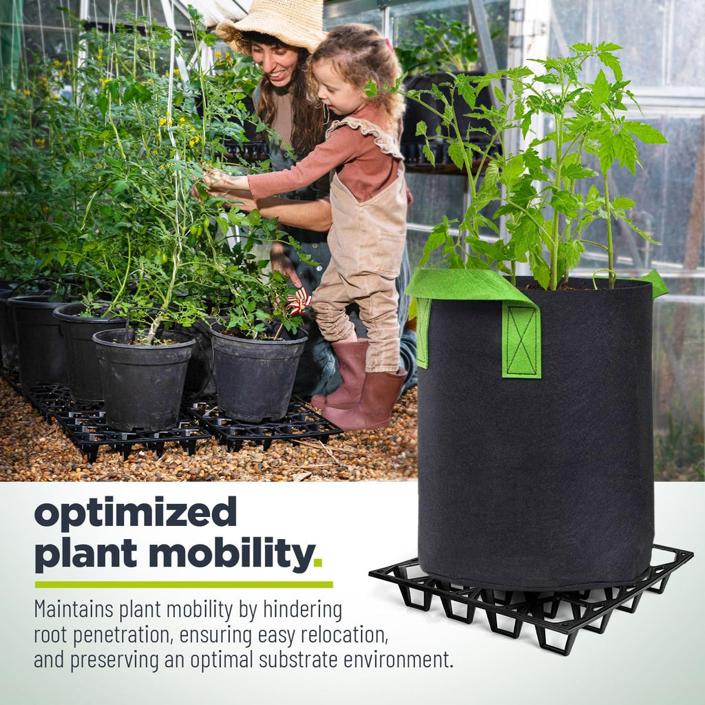 Plant Riser – Modular Pot Spacer for Grow Bags, Planters & Containers – UV-Resistant Drainage Tray for Airflow, Root