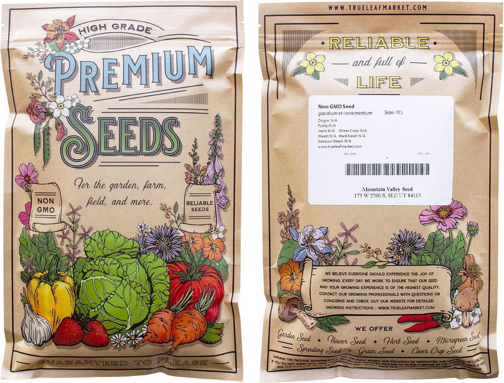 Mountain Valley Seed Co Kale Microgreens Seeds 1 Lb ~128,000 Seeds Non-GMO | Brassica oleracea - Seed for Growing Micro