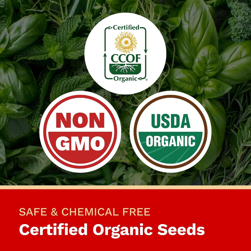 The Harvest Company Pizza Garden Seed Collection – Open-Pollinated Seeds for Indoor & Outdoor Gardening, Tomatoes
