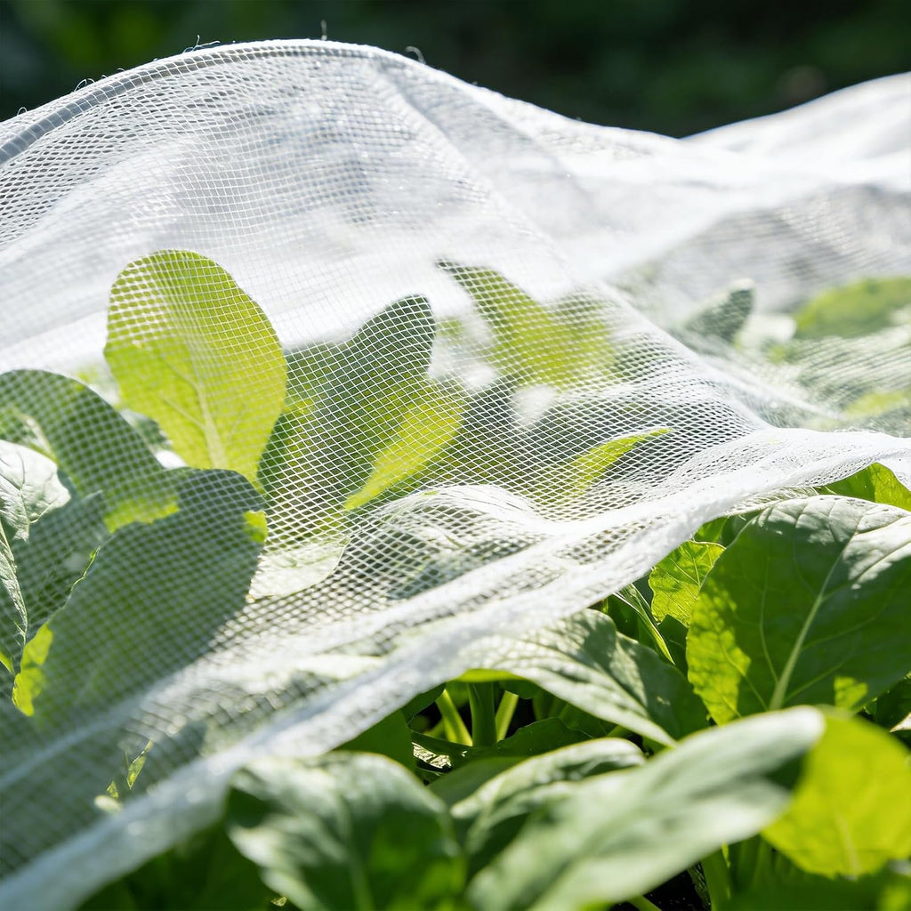 Ultra Fine Garden Netting,10'x49' Plant Netting Pest Barrier for Garden Protection Row Cover Raised Bed Screen Mesh