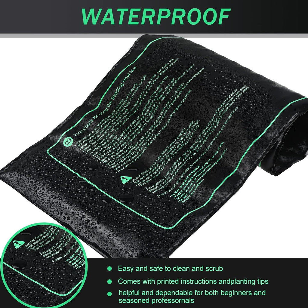 4 Pack Seedling Heat Mat Heating Mat for Seedlings Grow Mats Waterproof Hydroponic Heating Pad Heat Plant Heating Mat