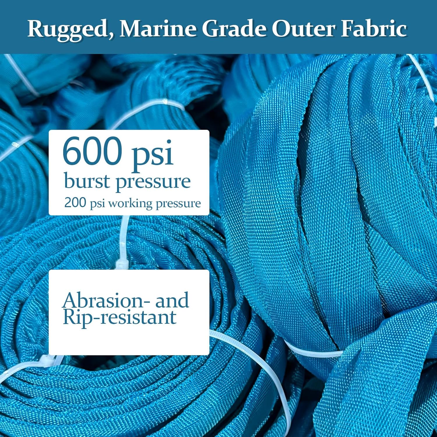 Garden Hose 50 ft, Made of TPE (BetterThan PVC/Hybrid Polymer), Lightweight yet Durable Water Hose with Ergonomic Grip