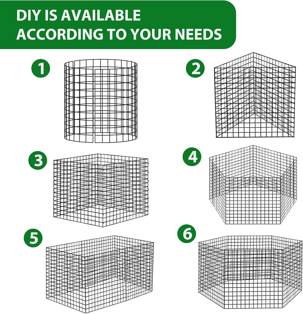 30 Pcs Wire Plant Protector Cages,11.8"x12" w/ Zip Ties & U Stakes