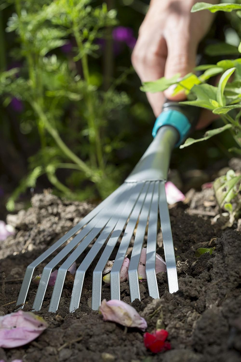 Gardena Comfort Small Tool Set - Ideal Set for Garden Keeping with Flower Trowel, Small Broom and Flower RAK (8964-60)