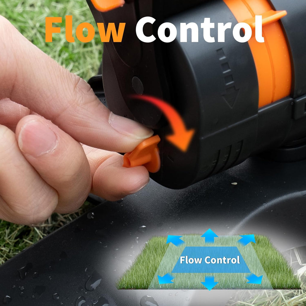 Diivoo Mini Turbo Oscillating Water Sprinklers for Yard, Garden Sprinkler with Large Base, Adjustable Width, Range and