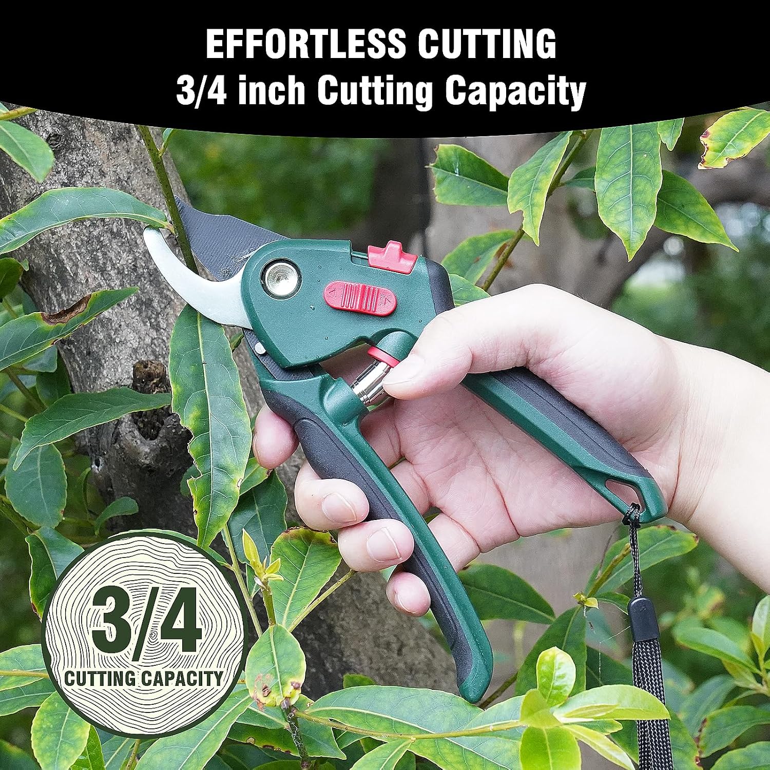 GARTOL 3-Piece Garden Tool Set - Bypass Lopper, Hedge Shears, Pruning Shears with Telescopic Aluminum Handles