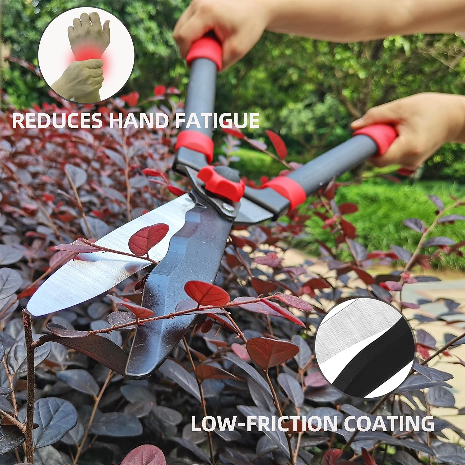 YRTSH Loppers, Hedge Shears & Pruners Combo Set, 3-Piece Hedge Clippers | Heavy Duty Tree & Shrub Care Kit for Yard