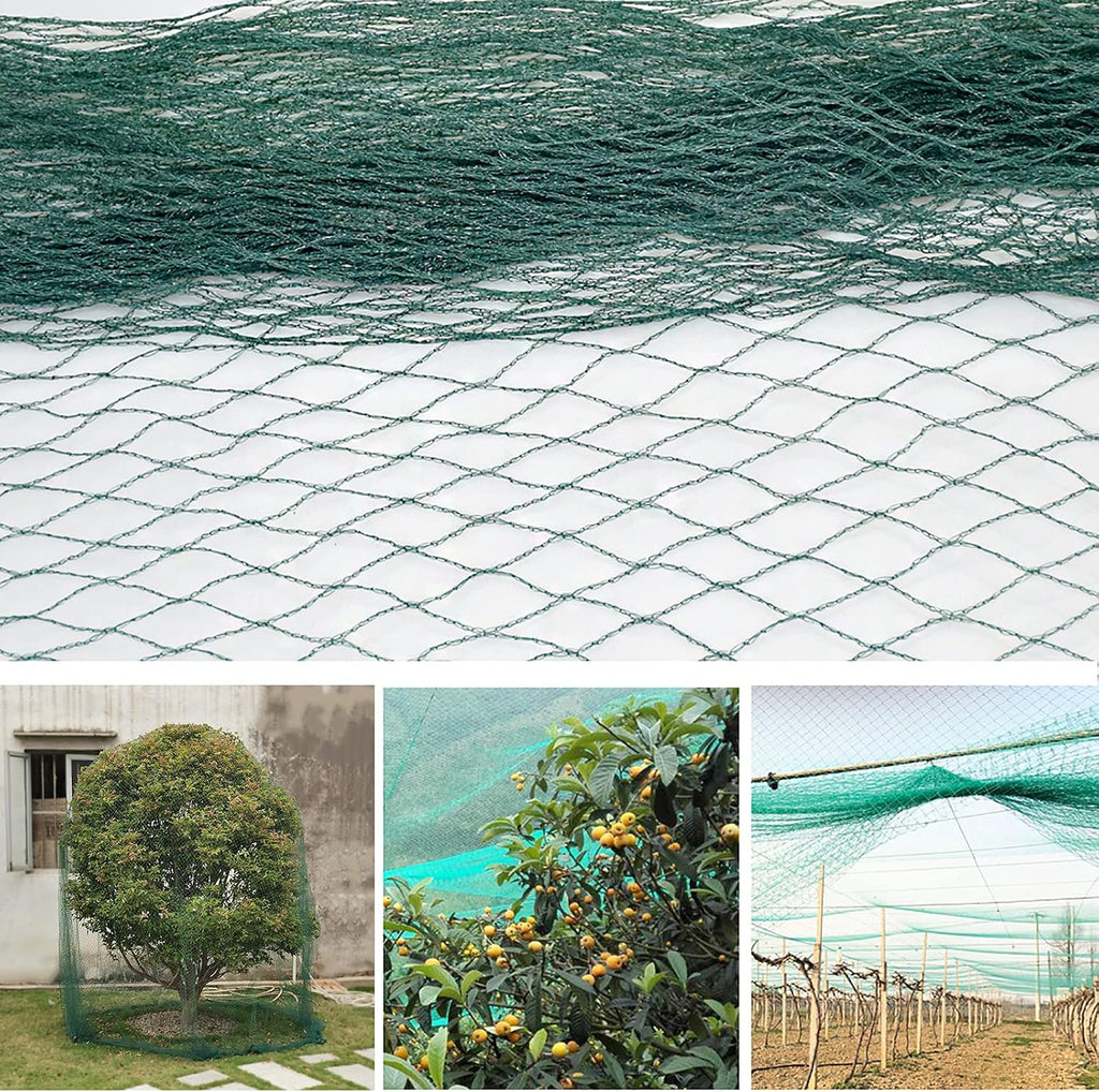 Anti Bird Netting for Garden Woven Mesh - Heavy Duty Protect Plants and Fruit Trees from Rodents Birds Deer Poultry