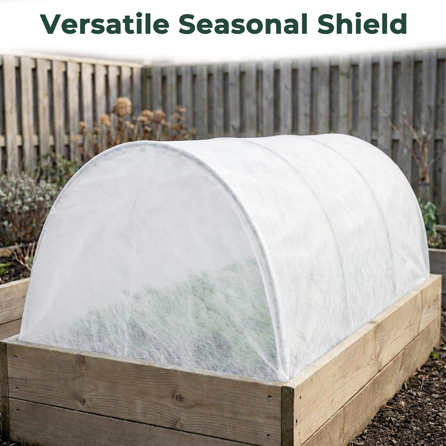 Gardzen Garden Hoops for Raised Beds | Greenhouse Hoops, DIY Kit for Row Cover Garden Netting, All Season Plant