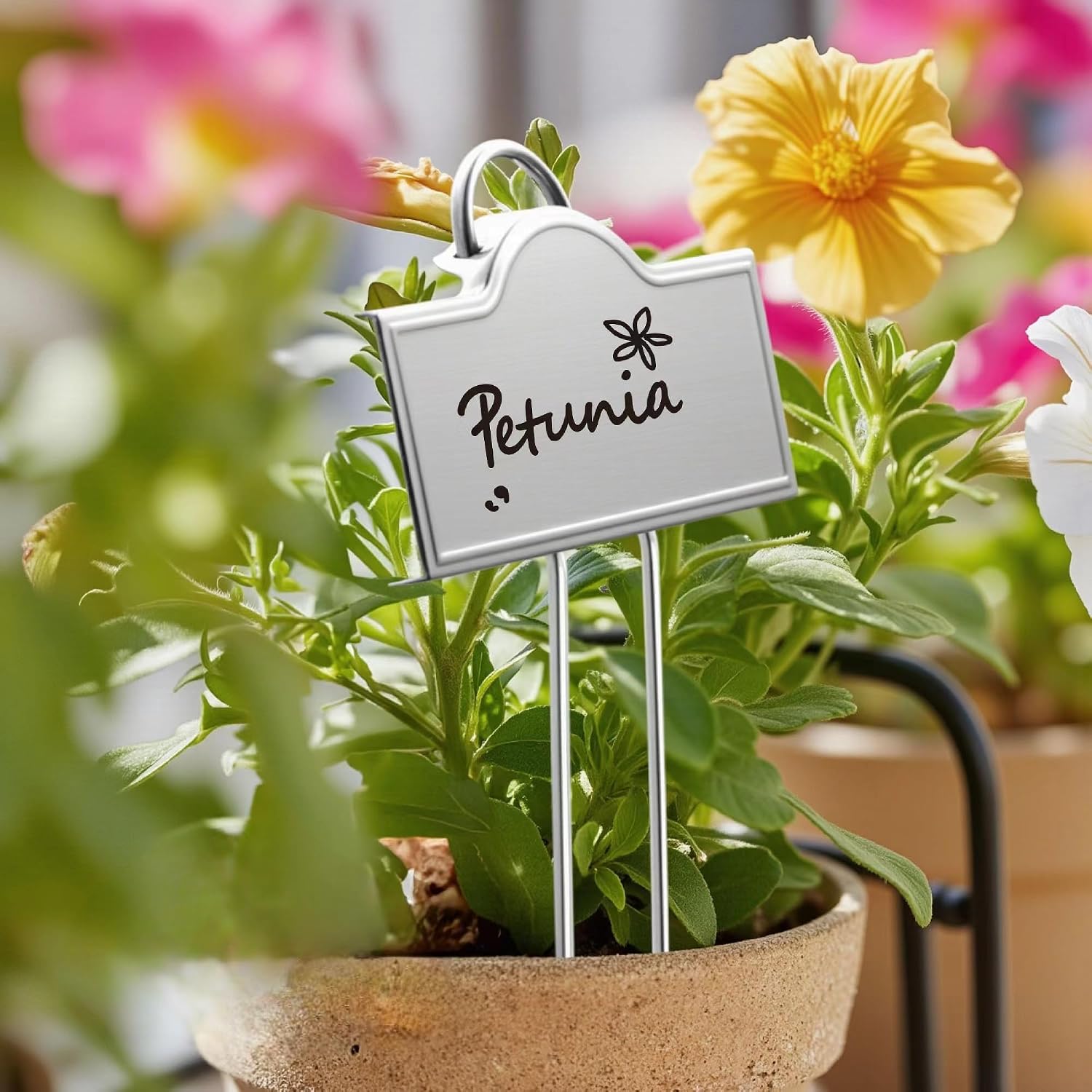 Stainless Steel 304 Plant Labels for Garden Outdoor | Metal Plant Markers Waterproof for Vegetables Herb Seedlings