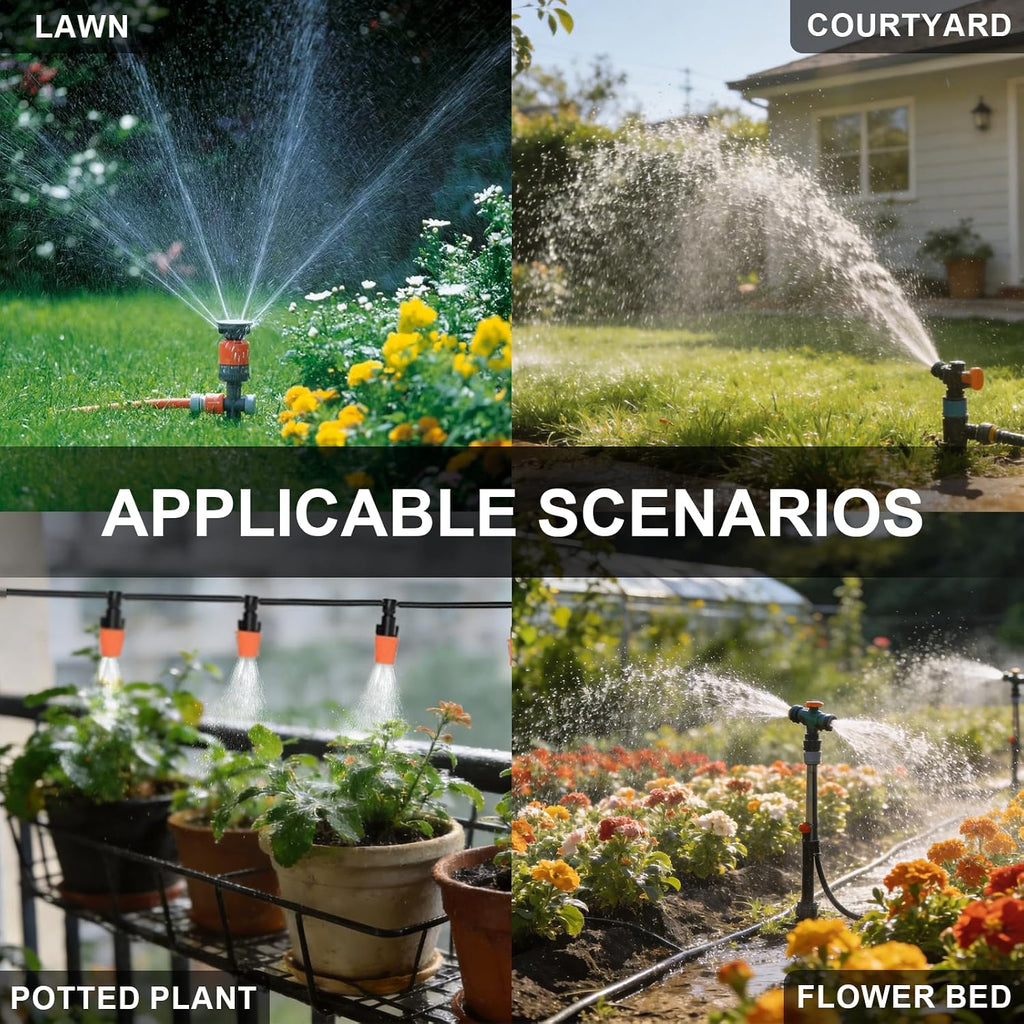 Programmable Water Timer for Garden Hose, Outdoor Sprinkler Timer with Rain Delay & Manual Mode,Inlaid Brass Connector