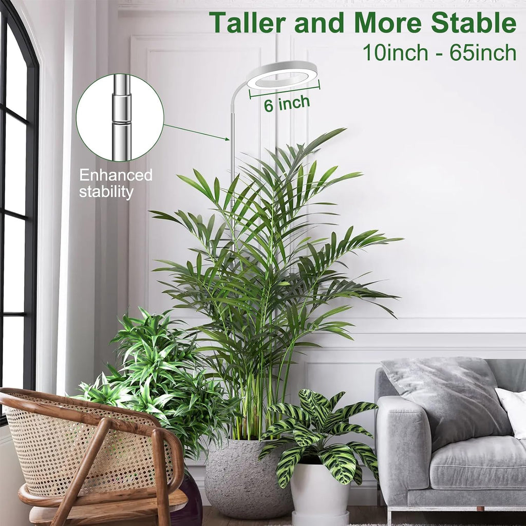 Grow Lights for Indoor Plants Full Spectrum, 80 LEDs Grow Light | 65in Plant Lights for Indoor Growing with