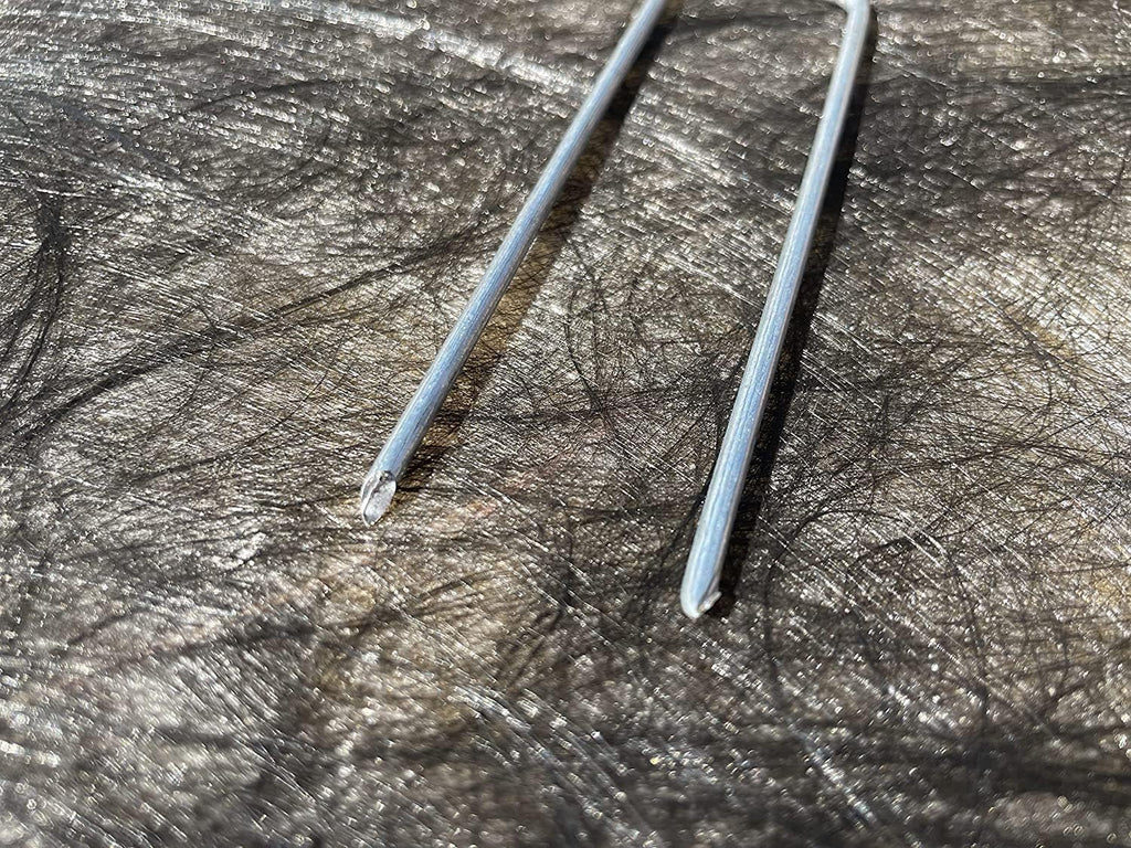 Sandbaggy 4 Inch Landscape Sod Staples | Great for Hard & Rocky Soil | Sharp Like a Knife | Tough 11 Gauge