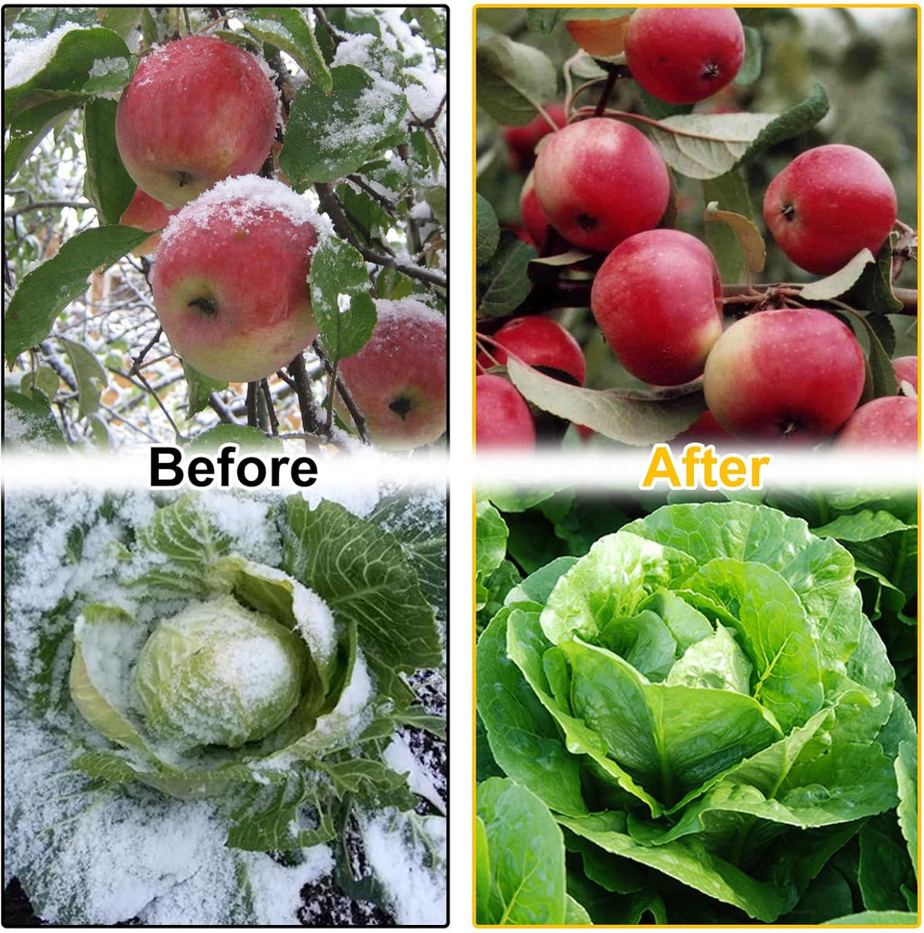 Tefola Plant Covers Freeze Protection with 20 Stainless Steel Clips, 10 x 29.5Ft Frost Cloth Plant Blankets Floating