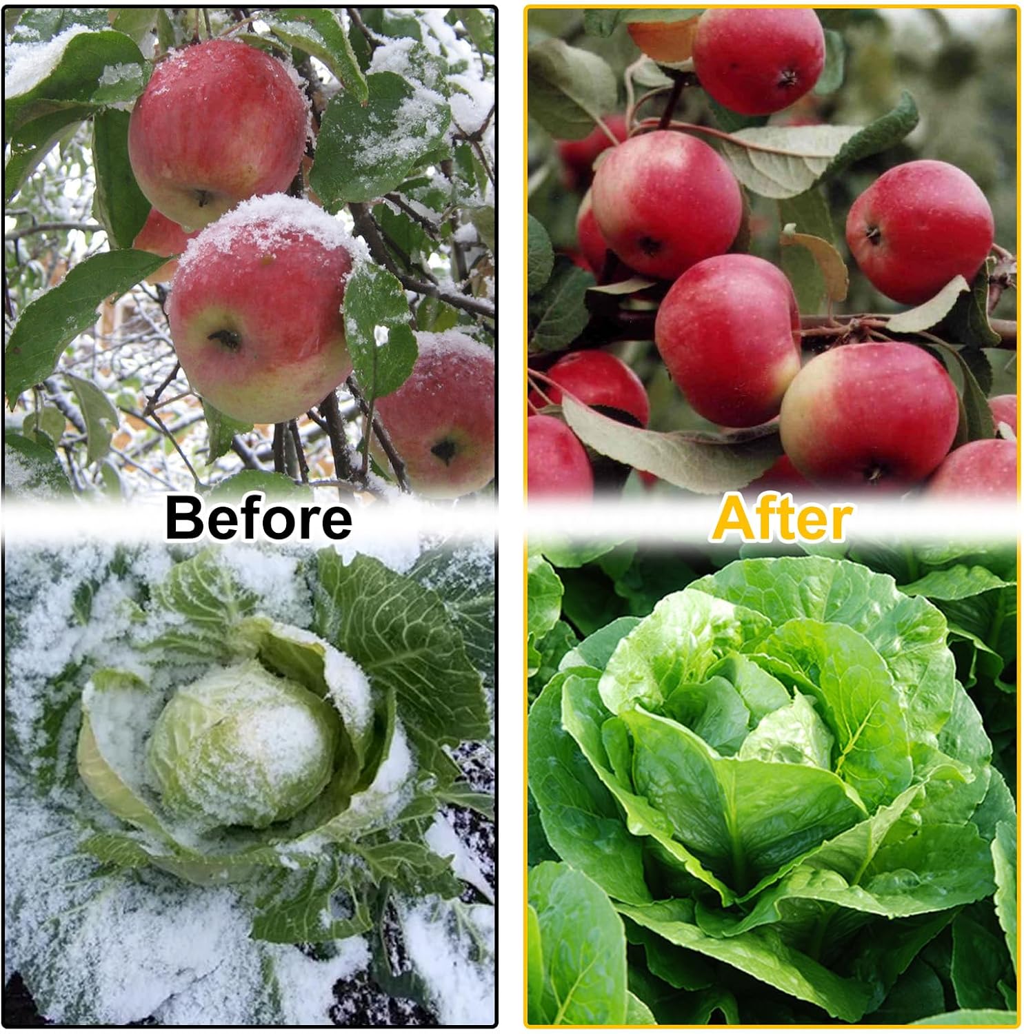 Tefola Plant Covers Freeze Protection with 20 Stainless Steel Clips, 10 x 29.5Ft Frost Cloth Plant Blankets Floating