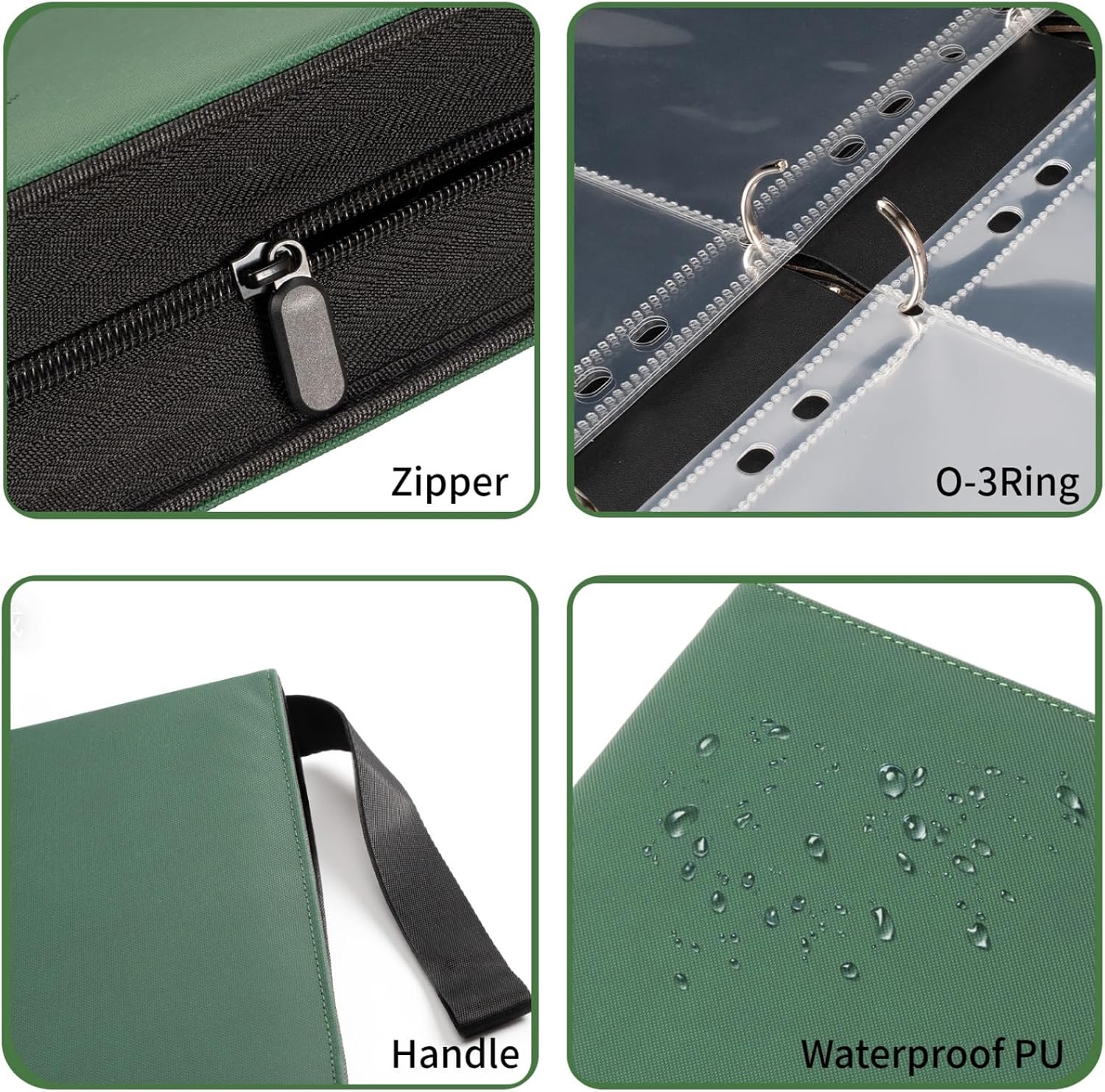 Zippered Seed Storage Organizer Binder with Handle