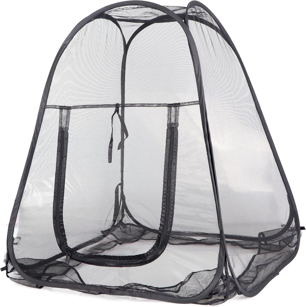 Mesh Plant Cover from Animals, Plant Netting Pest Guard Cover, Plant Tent Cage Pop-up with 4 Stakes for Vegetables