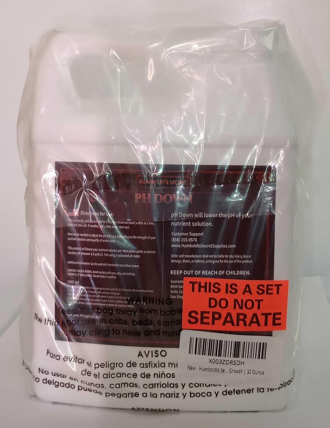 Humboldts Secret pH Up and pH Down Control Kit | Liquid Nutrient Solution Balancer for Plants | for Soil, Hydroponic