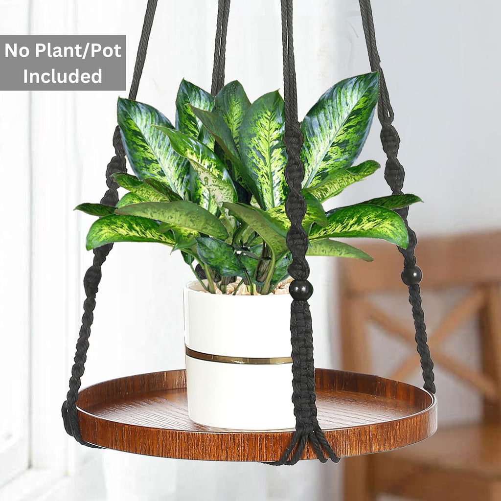 2 Pack Macrame Plant Hanger, Hanging Plant Shelf (12" + 10") | Plant Hanger Indoor, Hanging Planter, Hanging Planter