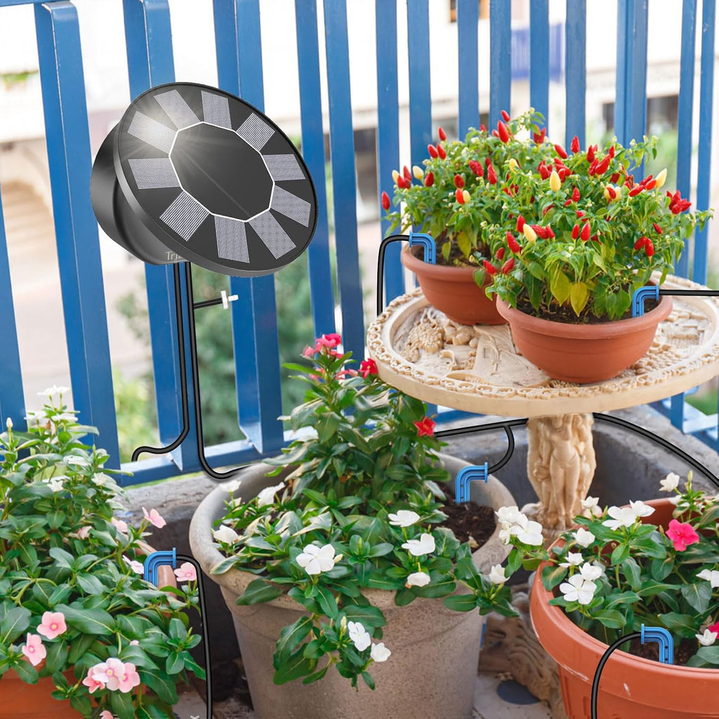 Solar Automatic Drip Irrigation System Kit, DIY Irrigation System for Garden Outdoor/Indoor Gardening System, Plant