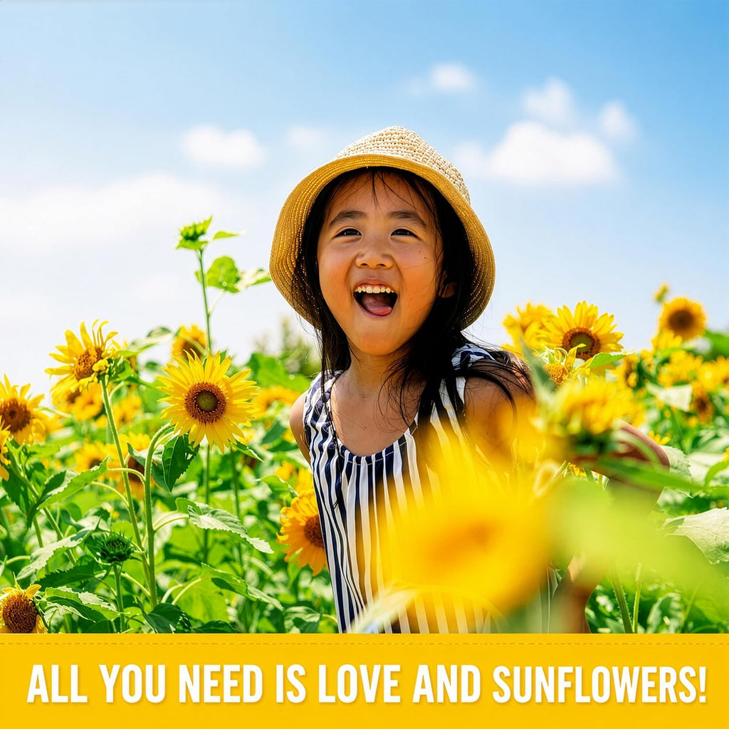 Kids Sunflower Garden Kit – Grow Your Own Sunflowers from Seeds with Greenhouse Germination Domes & Grow Rings, Non-GMO