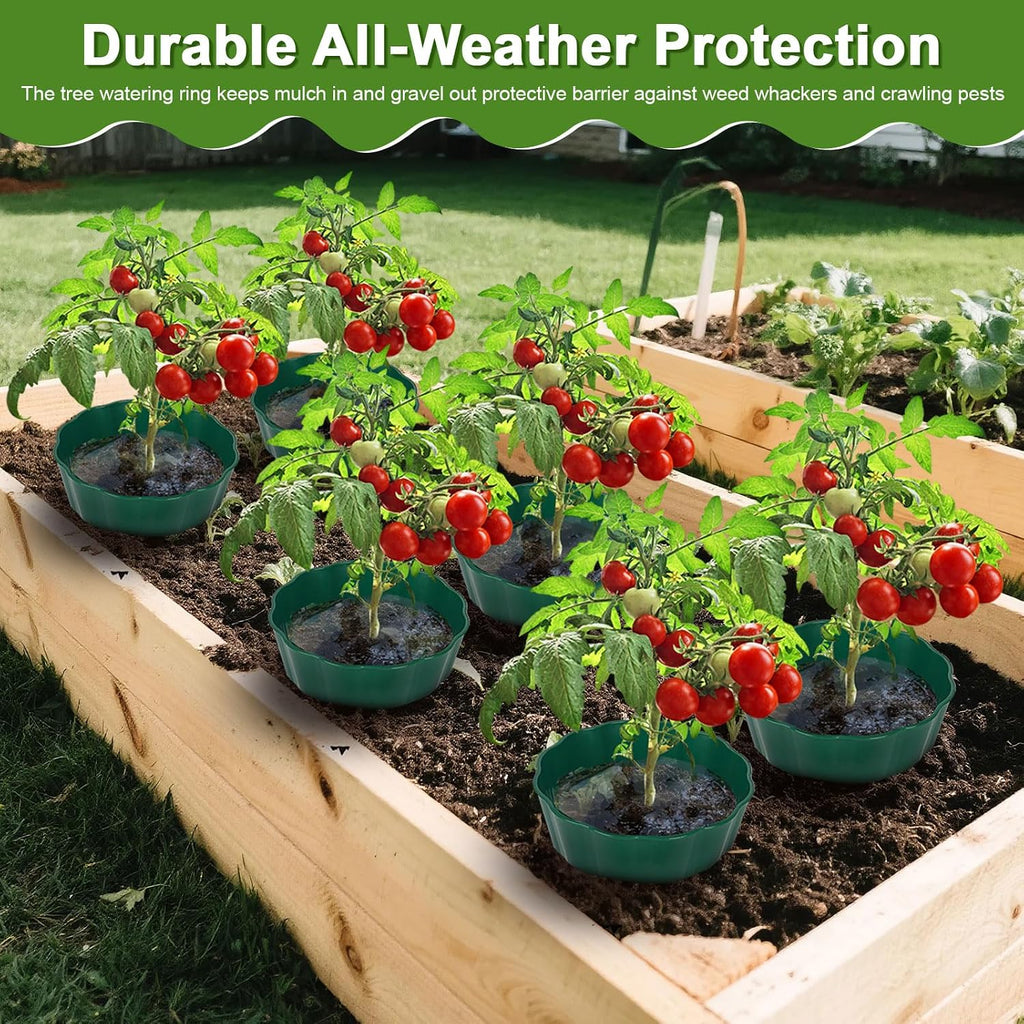 6 Pack Round Planting Grow Rings,10" Planting Protective Round Edging, Plant Support Rings to Protects Plants, Deep