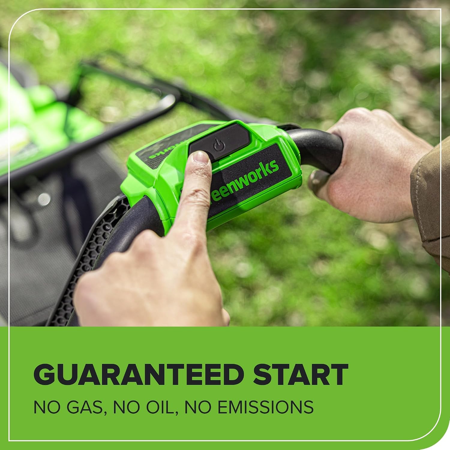 Greenworks 40V 14 in Push Lawn Mower, 4.0 Ah Battery and Charger