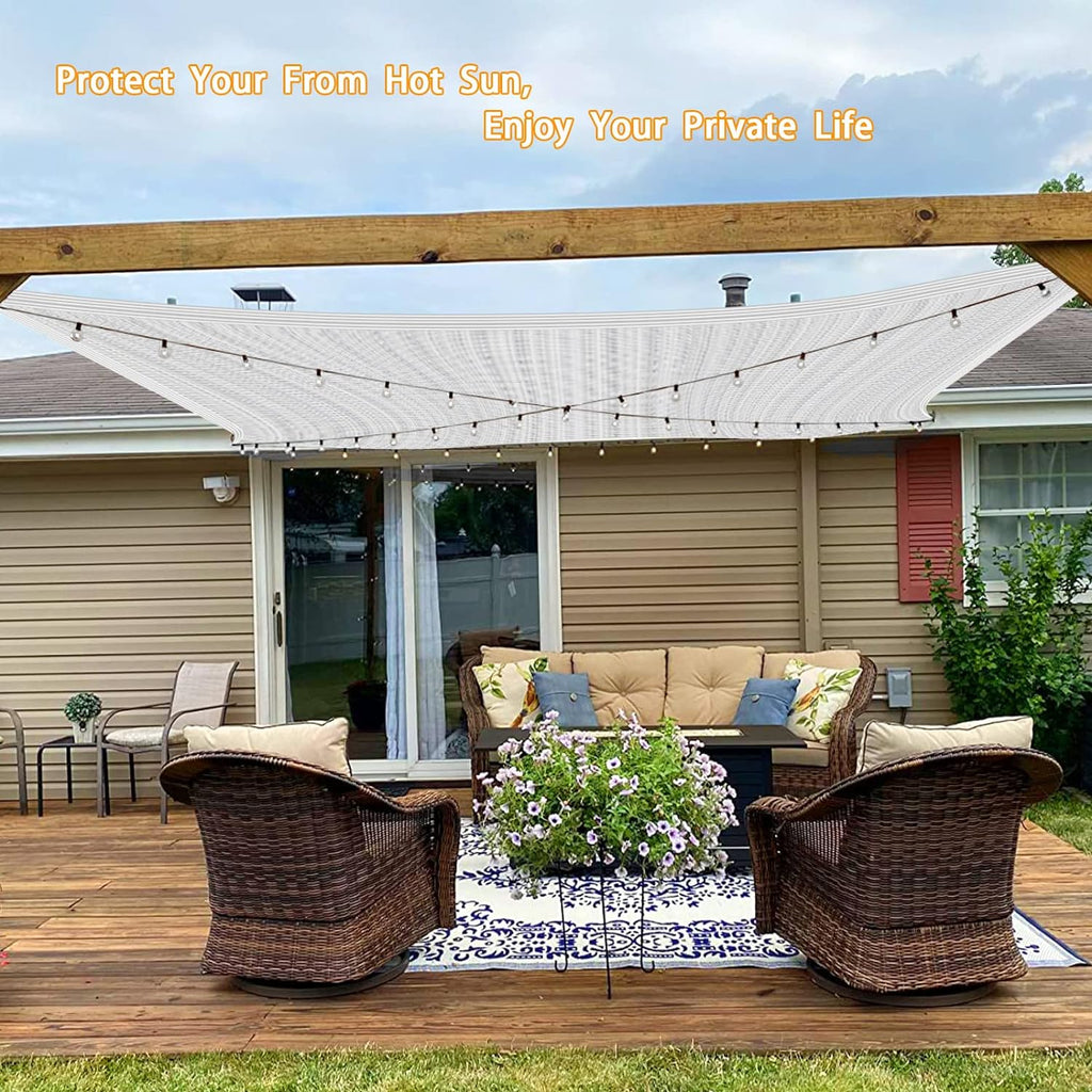 Reflective Aluminet Shade Cloth with Grommets,90% Aluminum Shade Cloth - for Cars,Outdoor Shade Cover for Patio