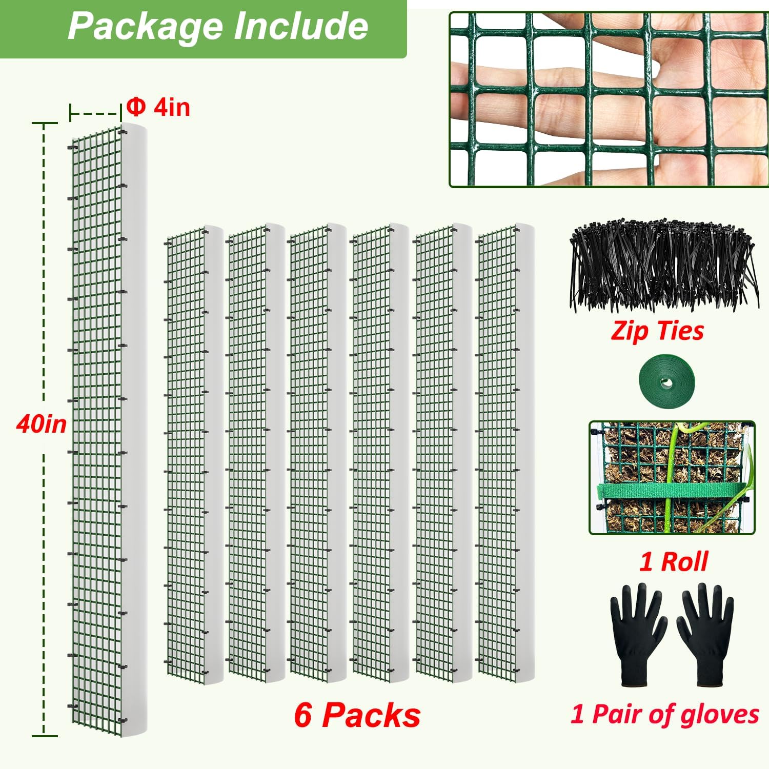 60"/40"/24" Metal Moss Pole, D Shape Sphagnum Moss Pole, Moss Poles for Climbing Plants, Monstera, Indoor Climbing