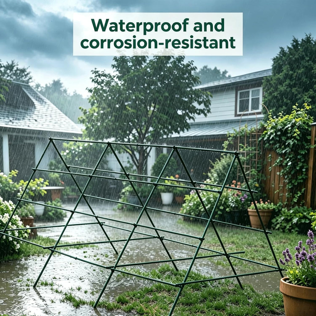 Orgrimmar 26 PCS 48" Garden Stakes 4ft Plastic Coated Climbing Plant Support Stakes Climbing Frame for Tomato Cucumber