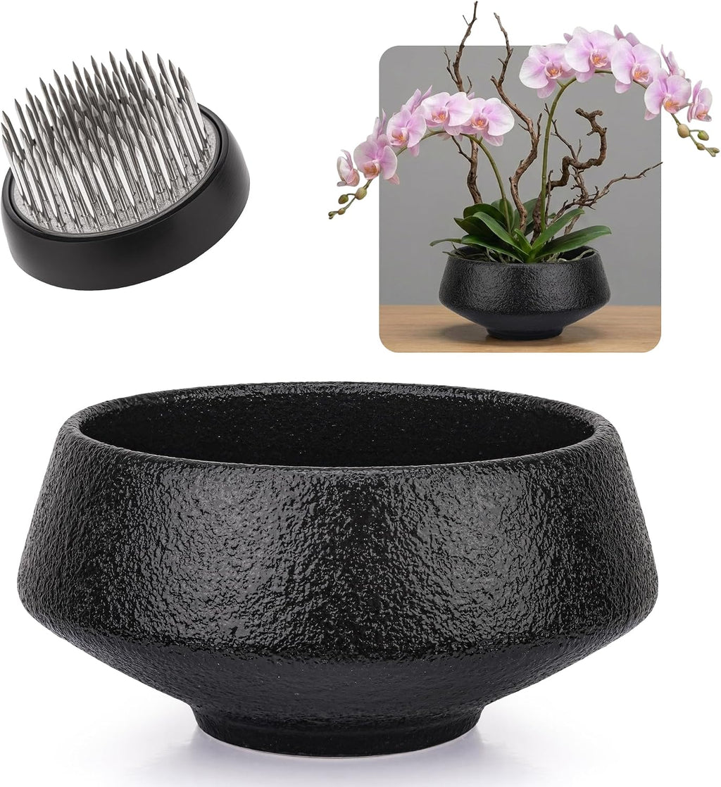 Japanese Flower Frog Vase Kit, Ikebana Flower Arrangement Bowl